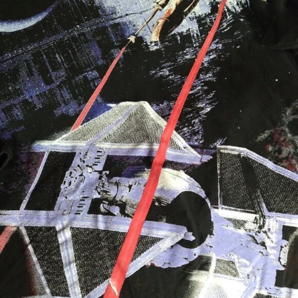Vintage 90s Star Wars Millennium Falcon Death Star T-Shirt